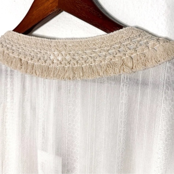 Anthropologie Surf Gypsy bohemian boho crochet swimsuit cover up tunic size M - Picture 9 of 12